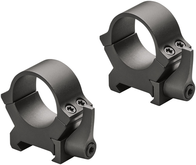 Leupold QRW2 Quick Release Weaver Rings, 1-Inch Low, Matte Steel, Part 174065