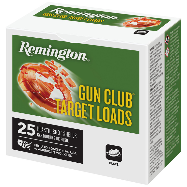 Remington Ammunition R20035 Gun Club Target 12 Gauge Shotshells, 2.75-inch, 1 oz, 7.5 Shot - Pack of 25
