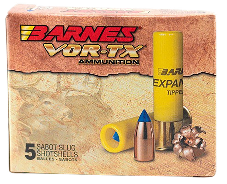 Barnes Bullets VOR-TX Expander Shotgun Slugs for 20 Gauge, 2.75-Inch, 1800 fps, Pack of 5