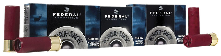 Federal Power-Shok 10 Gauge Rifled Slug – 3.50-inch, 1 3/4 oz, 1280 fps for Hunting