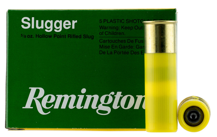 Remington Ammunition 20616 20 Gauge Rifled Slug – 2.75 inch, 5/8 oz, 1580 fps for Hunting