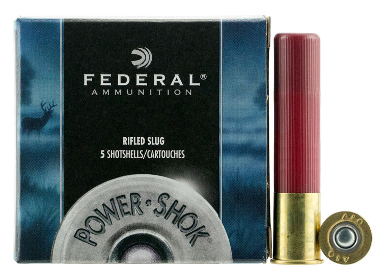 Federal Power-Shok Rifled Slug for 410 Gauge – High-Performance Hunting Ammo
