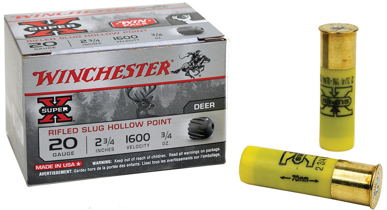 Winchester Ammo X20RSM5VP Super-X VP 20 Gauge Rifled Slug for Hunting