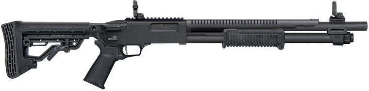 Mossberg 50762 590R Tactical 12 Gauge Pump Shotgun with 18.5-inch Barrel and Adjustable Stock