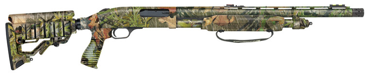 Mossberg 835 Ulti-Mag Turkey Shotgun with Mossy Oak Obsession Finish, 20-inch Ported Overbored Barrel, and Tactical Stock - Model 63102