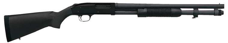 Mossberg 590A1 Tactical Pump-Action Shotgun with 20-inch Barrel, Black Parkerized Finish, and 8+1 Capacity