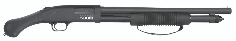 Mossberg 51600 590S Tactical 12 Gauge Pump Shotgun with 18.5-inch Barrel and Raptor Birdshead Grip