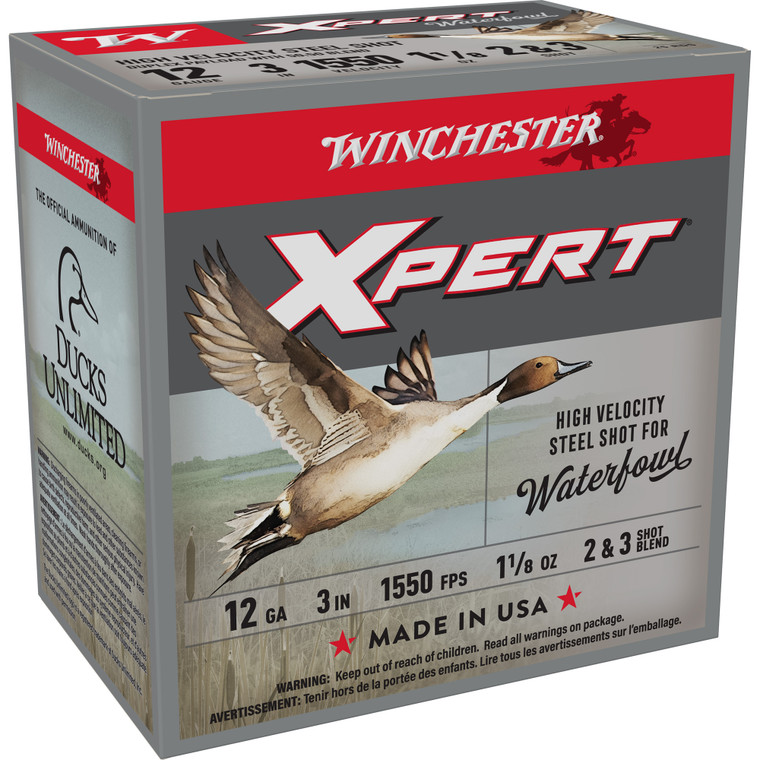 Winchester Ammunition Power Point Steel Shot 12 Gauge 3-Inch #2, 1 1/8 oz, Box of 25