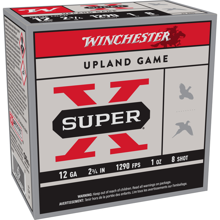Winchester Ammunition Power Point 12 Gauge Shotshells - 1 oz #8, 25/Box