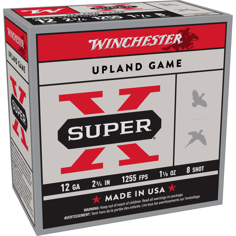 Winchester Ammunition Power Point 12 Gauge 2.75-Inch Shotshells, #8 Shot - 25 Rounds per Box