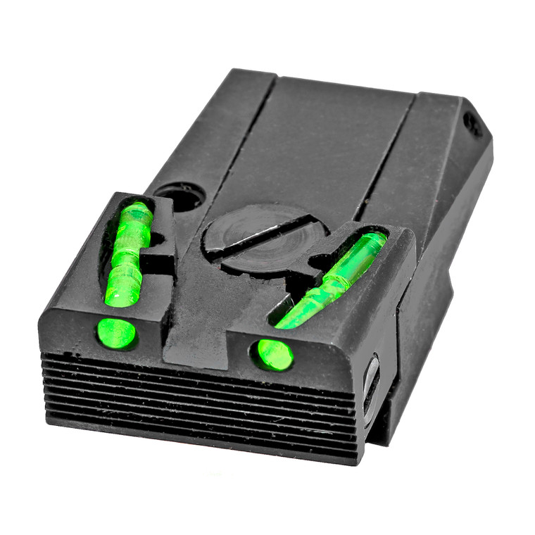 Hi-Viz Adjustable Rear Sight for Ruger MK I-IV | Interchangeable Green, Red, Black