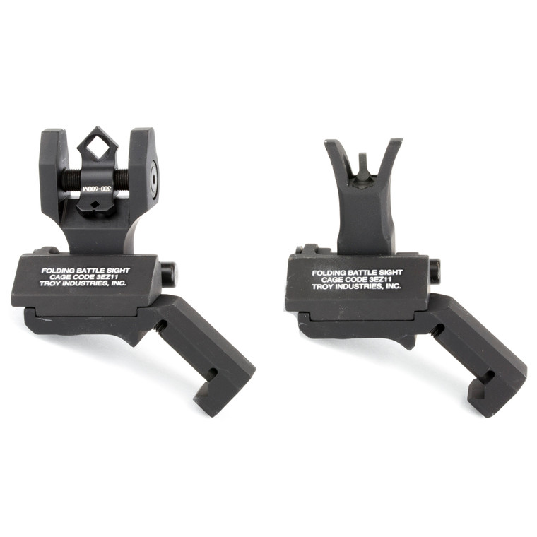 TROY Industries 45 Degree Folding BattleSight for Rifles – Black, Part No. SSIG-45S-MDBT-00