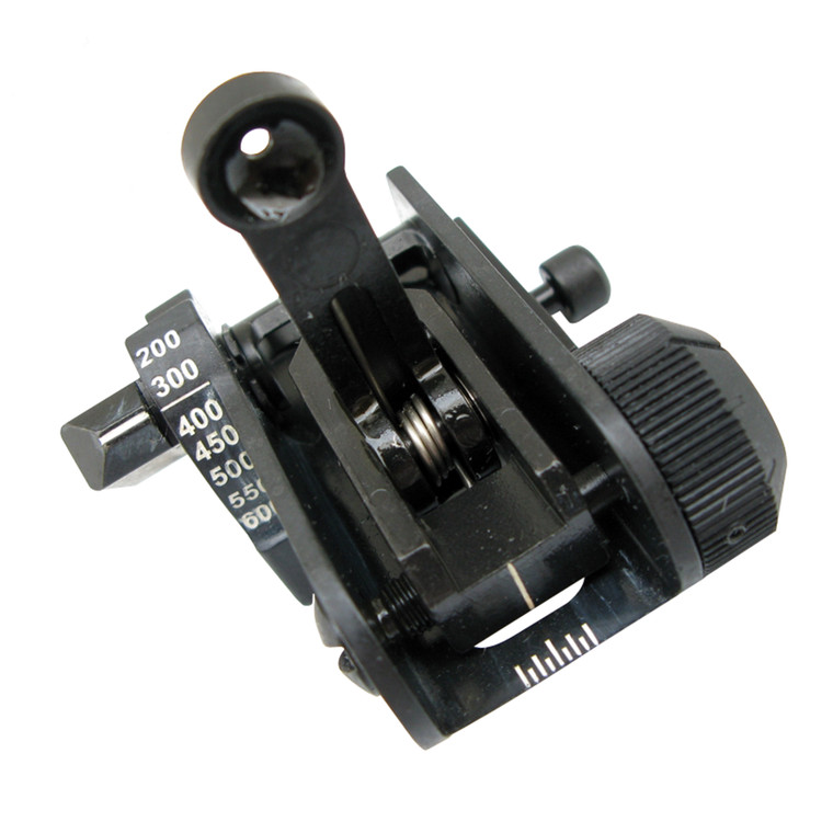 MaTech Solutions Back Up Iron Sight (BUIS) for Military Weapons - Black