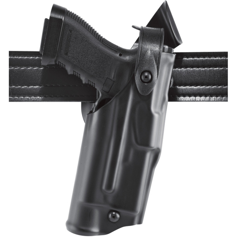 Safariland Model 6360 ALS/SLS Mid-Ride Duty Holster for Glock 22 Gen 5, Basket Weave Finish, Left Hand