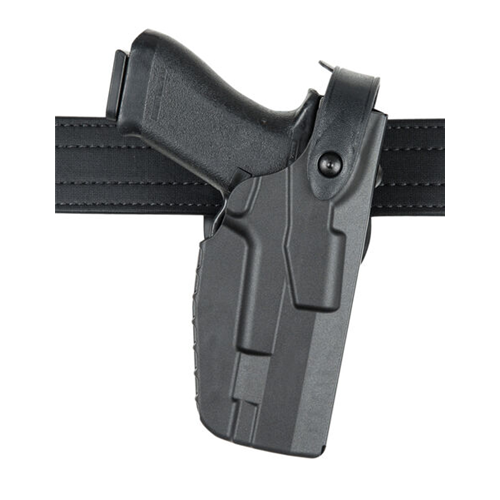 Safariland Model 7360 7TS ALS/SLS Mid-Ride Duty Holster for Glock 17 with Light, Left Hand, Basket Weave Finish