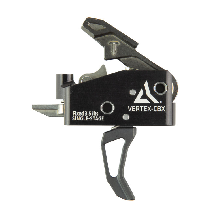 Radian Weapons Vertex CBX Curved Trigger - Black and Silver