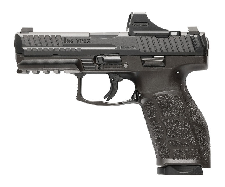 HK VP9A1X 9mm Luger Pistol with Holosun SCS Super Green and Two Magazines