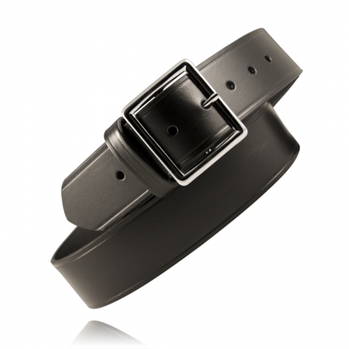 Boston Leather 1 3/4 Garrison Belt with Brass Hardware, Size 42, Black English Bridle Leather