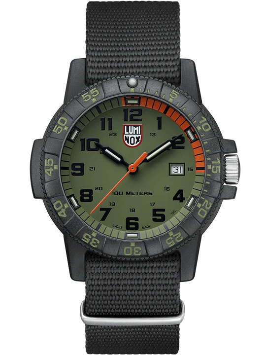 Luminox Leatherback Sea Turtle Giant Outdoor Watch XS.0337 - 44mm Carbonox Case, Water-Resistant Up to 330 Feet