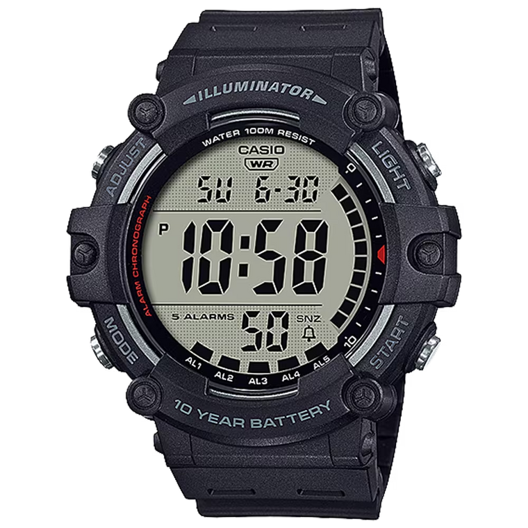 Casio Classic Digital Watch with 10-Year Battery, Model AE1500WH-1AV