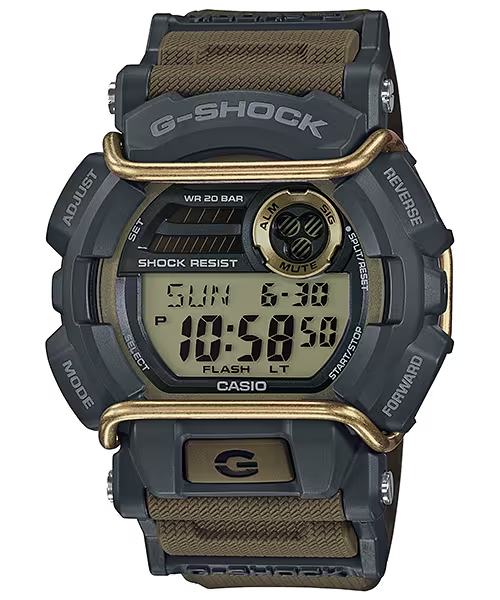 Casio G-Shock GD400-9CR Classic Watch with Impact-Resistant Face Protector and LED Light