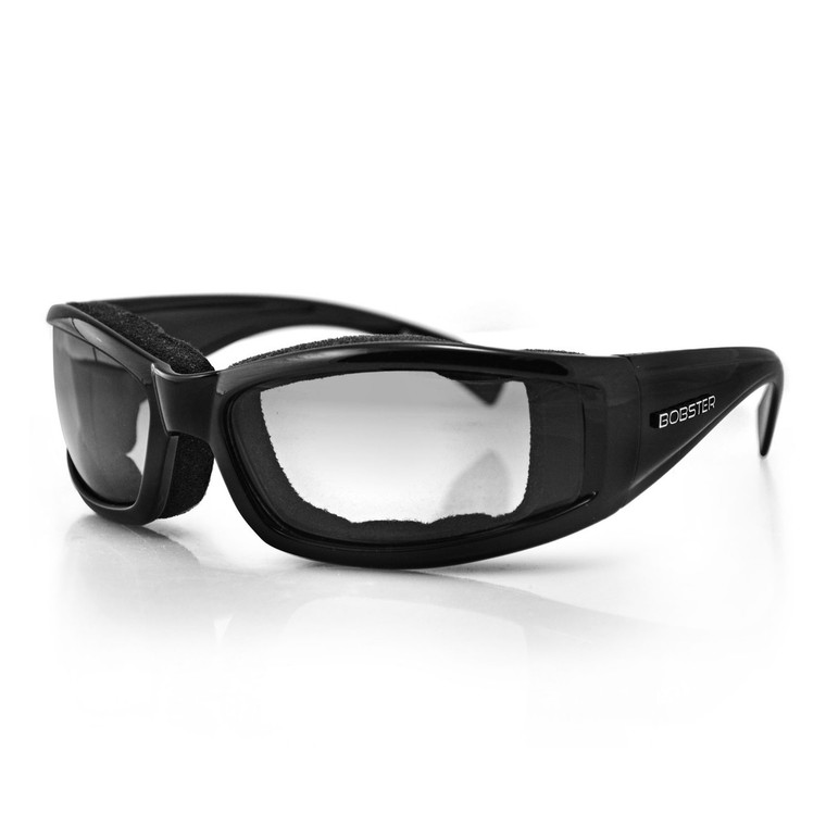 Bobster Invader BINV101 Wrap-Around Photochromic Sunglasses - Durable Grilamid TR90 Frame with Wind and Debris Protection