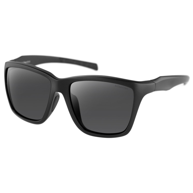 Bobster Anchor Matte Black Unisex Polarized Sunglasses with Smoked Lenses - Part BANC001P