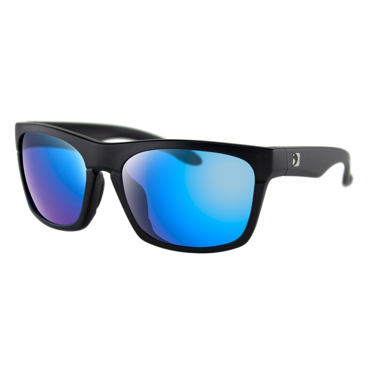 Bobster Route Matte Black Frame with Purple HD Lenses and Revo Coating