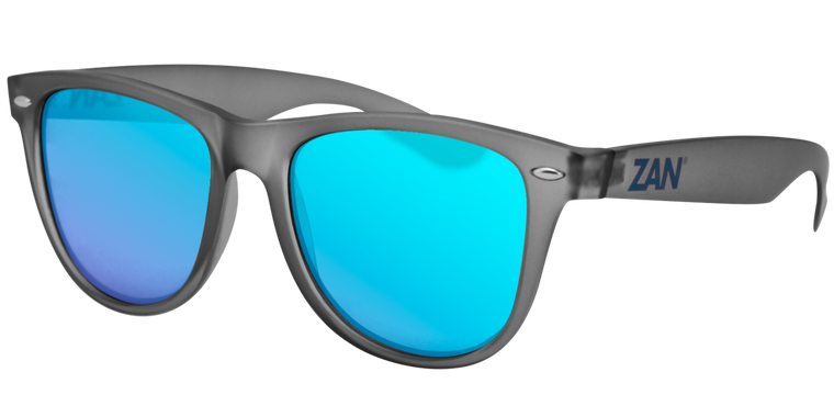 Zan Headgear EZMT03 Minty Sunglasses with Oversized Frame and Smoked Crimson Mirror Lenses