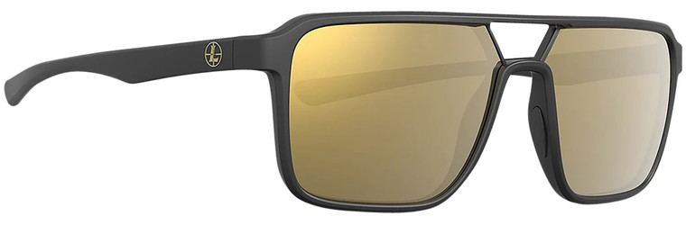 Leupold Bridger Matte Black Polarized Eyewear with Bronze Mirror Lenses - Part 182675