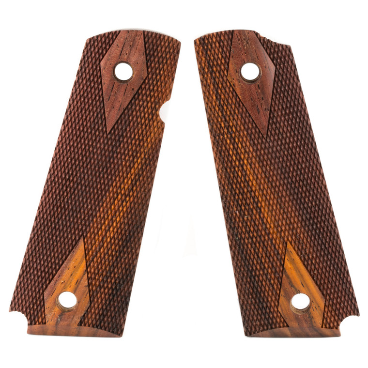 Hogue Fancy Hardwood Checkered Cocobolo Grip Panel for 1911 Government Models