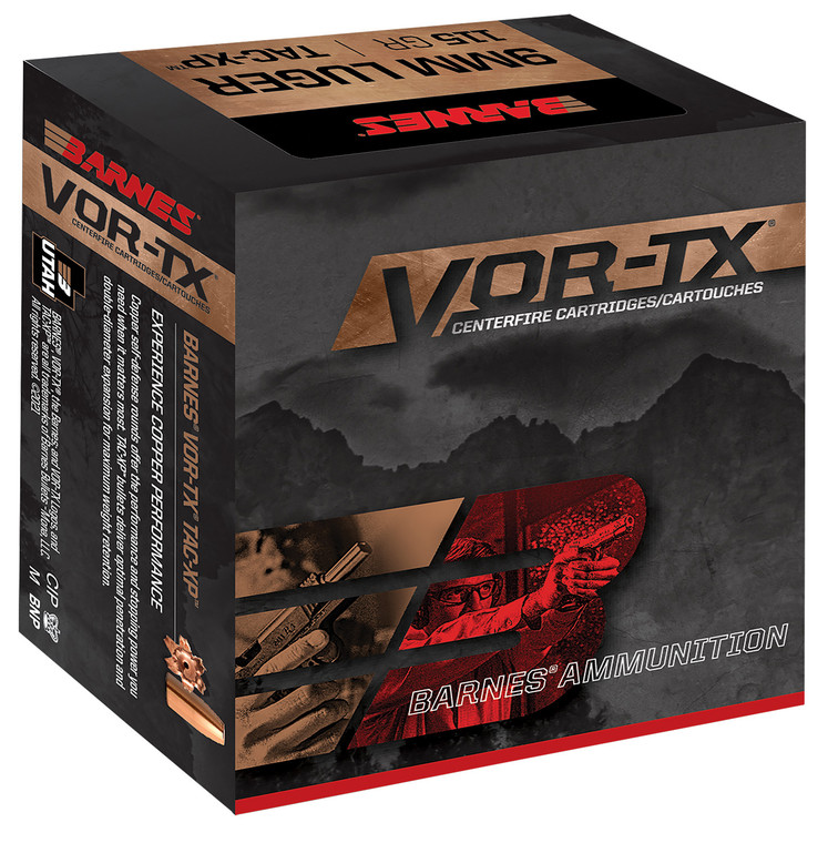 Barnes Bullets 32005 BB9MM1 9mm Luger XPB 115 Grain Centerfire Handgun Rounds
