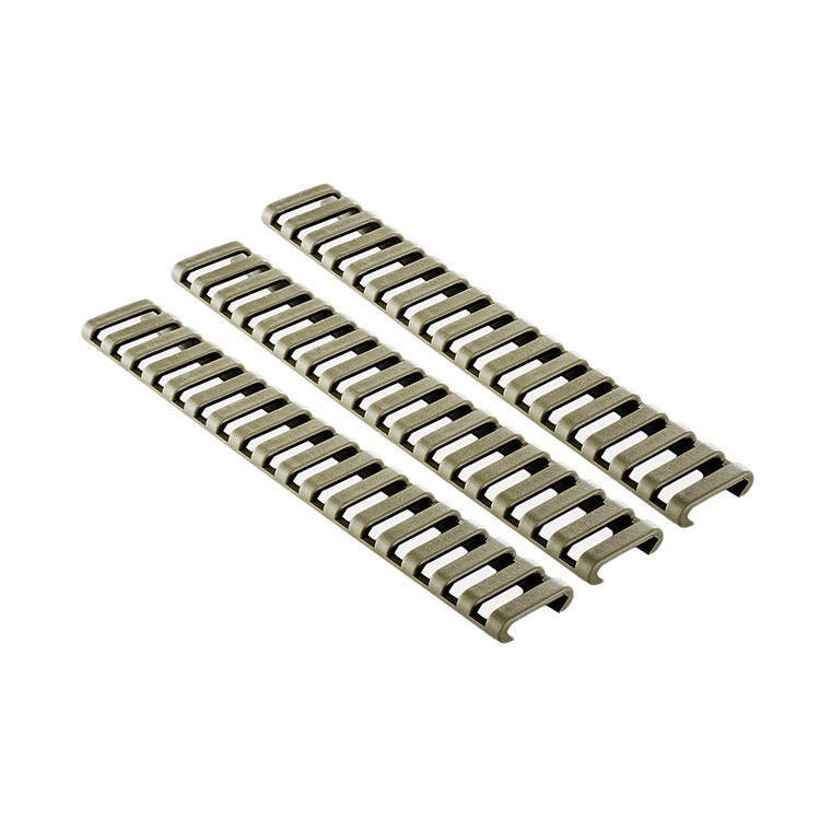 Ergo Grip ERGO 18-Slot Low-Pro Rail Cover Set in Flat Dark Earth (Part Number 4373-3PK-DE)