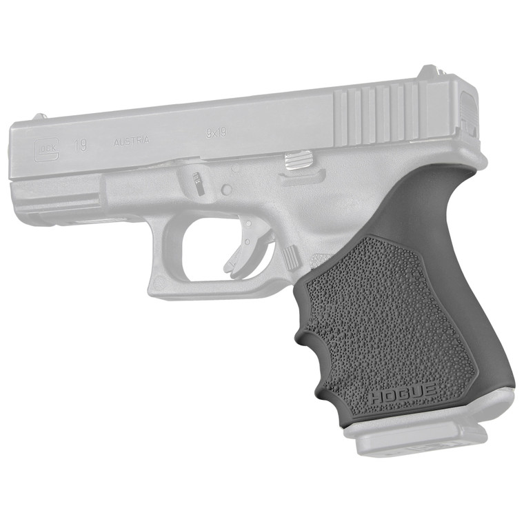 Hogue HandAll Beavertail Grip Sleeve for Glock G19, G23, G32, G38 – Black