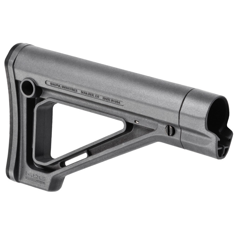 Magpul Industries MOE Fixed Carbine Stock - Mil-Spec Model in Gray