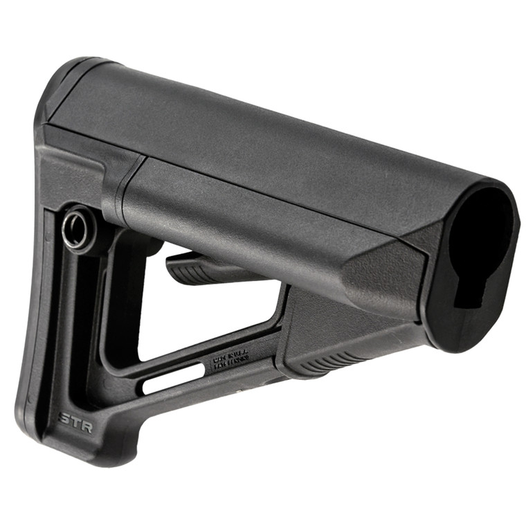 Magpul Industries MAG470-BLK Magpul STR Carbine Stock with Storage and Enhanced Stability