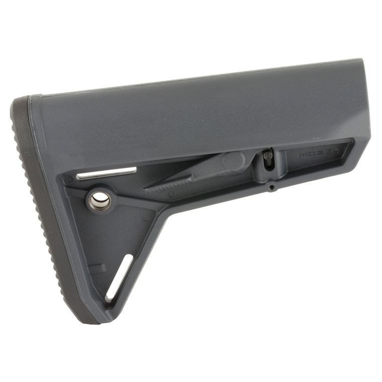 Magpul Industries MOE Slim Line Carbine Stock Gray – MIL-SPEC Model for AR15/M4
