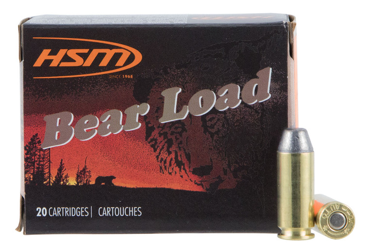 HSM 10mm Auto 200 Grain Lead Round Nose Flat Point Centerfire Handgun Rounds (20 Rounds per Box)