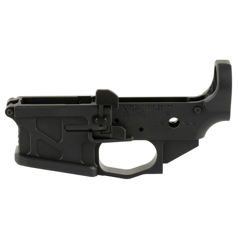 American Defense Mfg. UIC Stripped Lower Receiver – Black