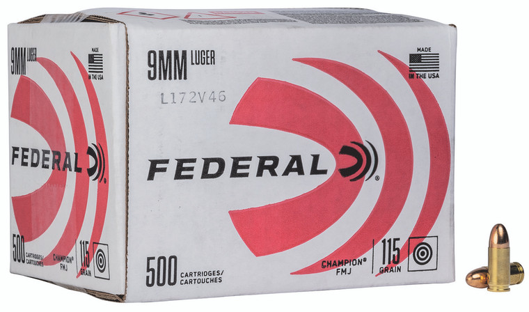 Federal Gold Medal Action 40 S&W 180 Grain FMJ Centerfire Handgun Rounds (50 Rounds per Box)