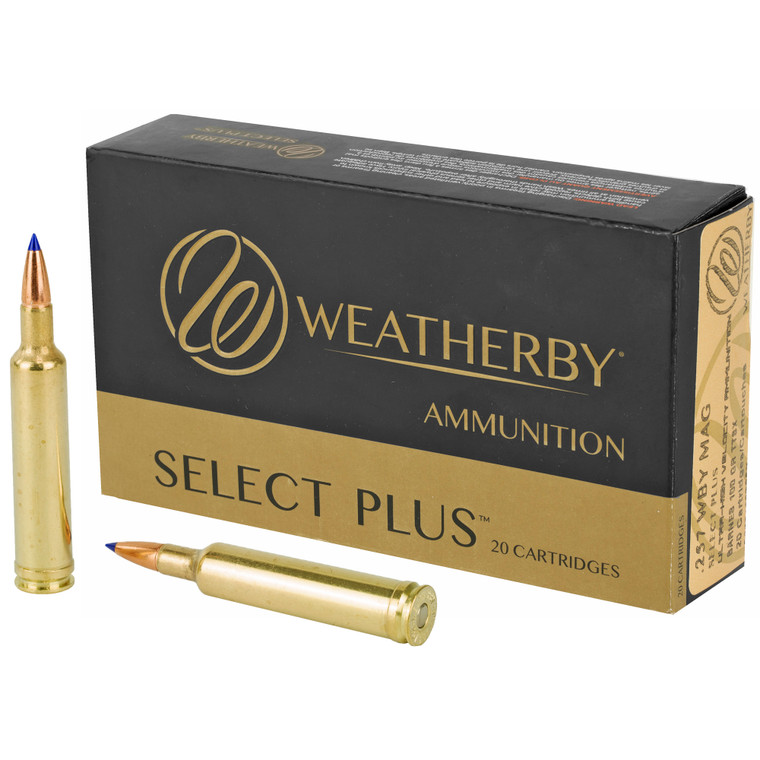 Weatherby Select Plus 257 Weatherby Magnum Tipped Triple Shock X 100-Grain Ammunition - 20 Rounds