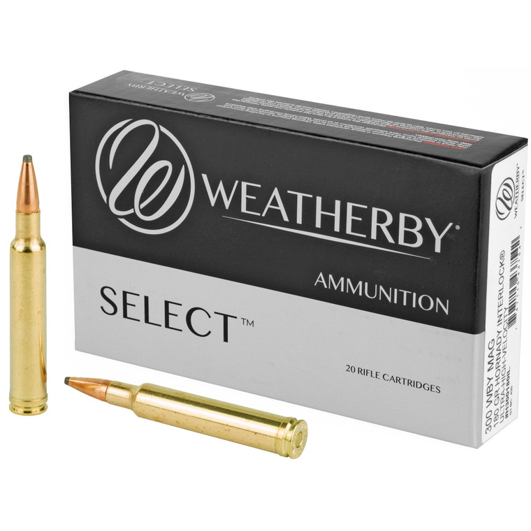 Weatherby 300 Weatherby Magnum 180-Grain InterLock Rifle Ammunition (20 Rounds per Box)