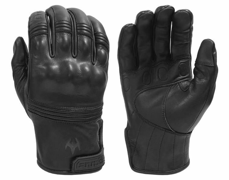Damascus All-Leather Gloves with Knuckle Armor - Medium Size, Stockable, Made in Pakistan