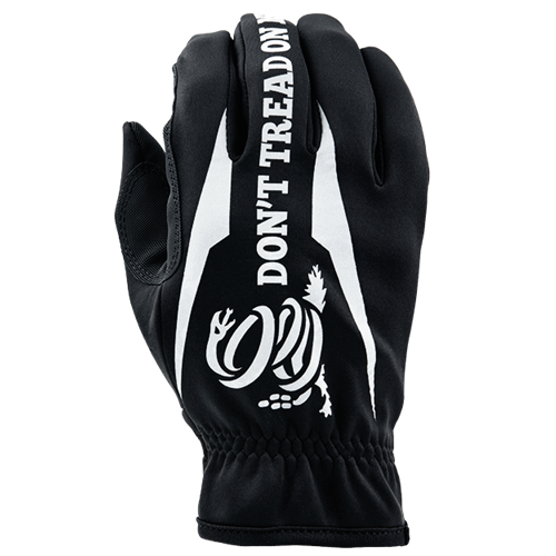 Industrious Handwear Don't Tread on Me Unlined Gloves with Reflective Print, X-Small