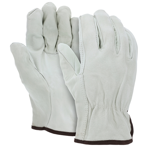 MCR Safety Table Grade Cow Grain Driver Gloves, Size 2X-Large - Model 32013XXL