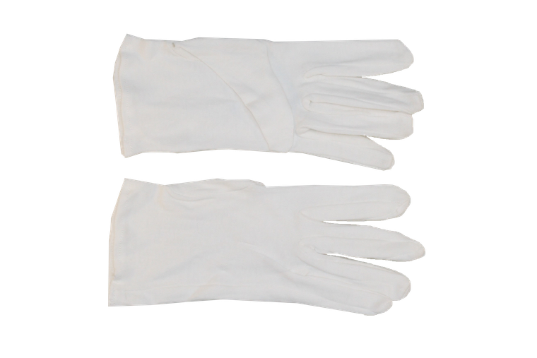 Hero's Pride Parade Slip-On Gloves - White, Small, Durable Cotton/Nylon Construction