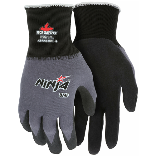 MCR Safety Ninja BNF 15-Gauge Nylon and Spandex Work Gloves - X-Large