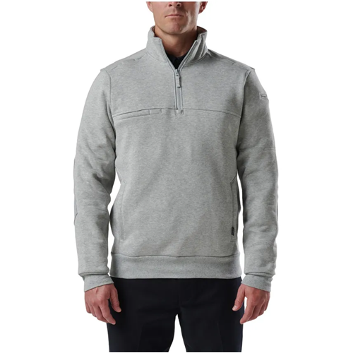 5.11 Tactical Job Shirt 1/4 Zip 2.0 Tall - Heather Gray, Medium