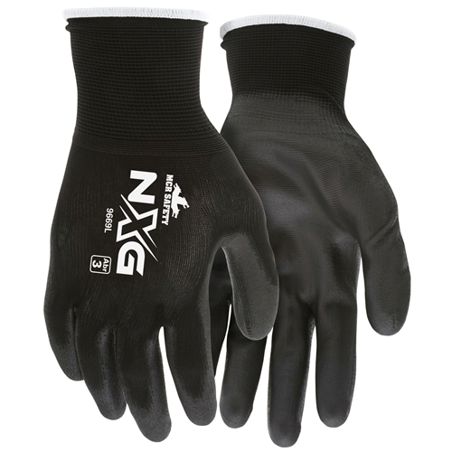 MCR Safety NXG 9669XL Black Nylon and Polyurethane Coated Work Gloves