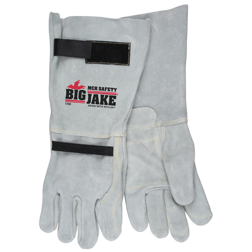 MCR Safety Big Jake 1746XL Leather Work Gloves – Heavy Duty X-Large Hand Protection